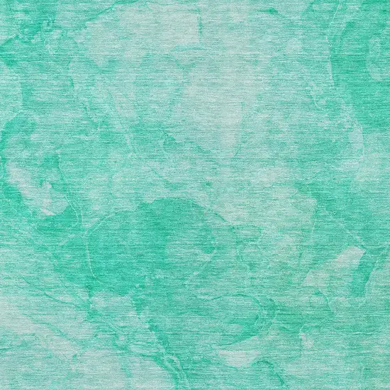 Teal Blue And Aqua Nautical Washable Indoor Outdoor Area Rug Photo 5