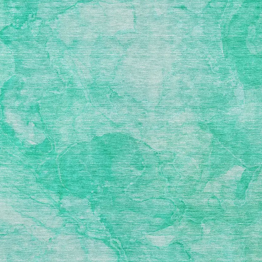 Teal Blue And Aqua Nautical Washable Indoor Outdoor Area Rug Photo 5
