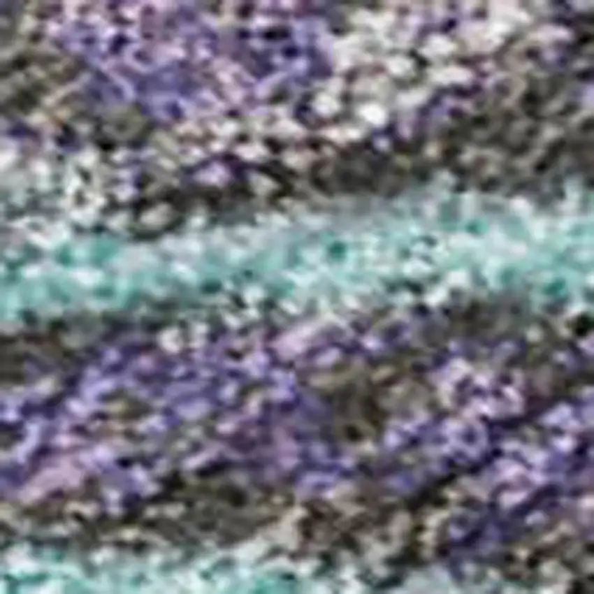 Teal Blue And Charcoal Abstract Washable Indoor Outdoor Area Rug Photo 3