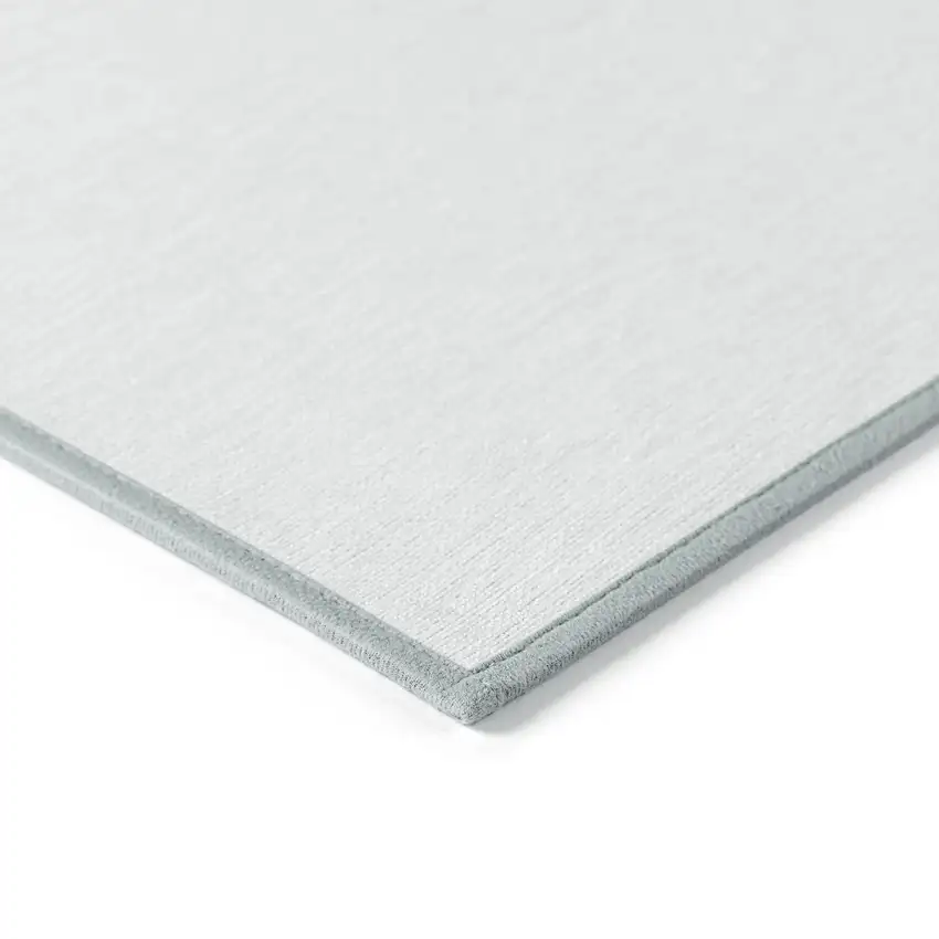 Teal Blue And Gray Geometric Washable Indoor Outdoor Area Rug Photo 8