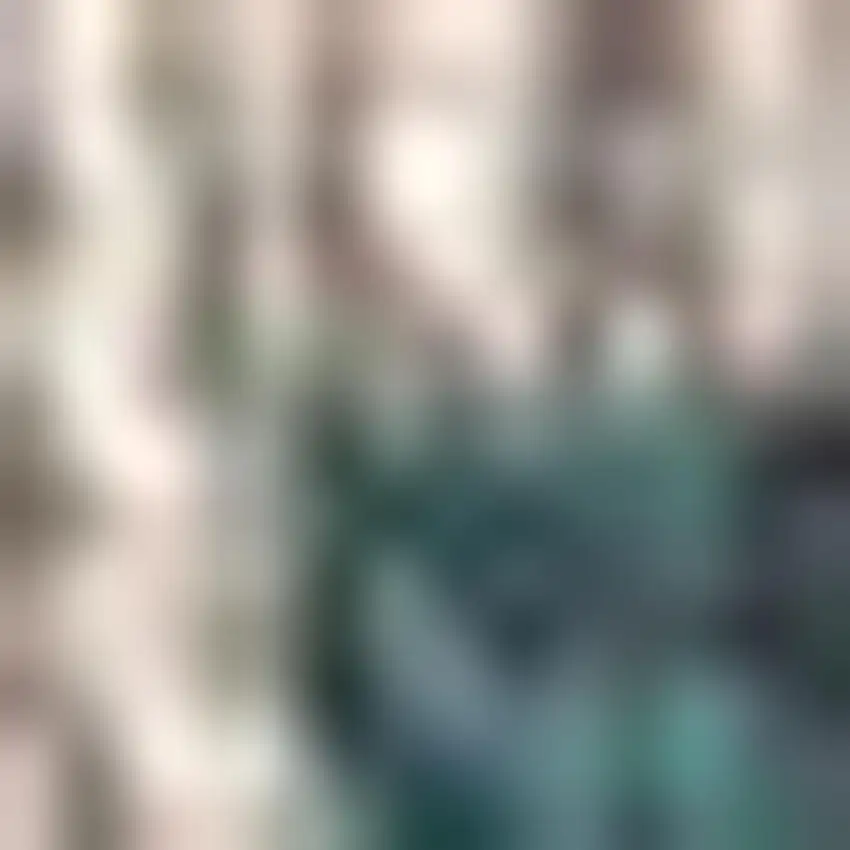 Teal Blue And Gray Medallion Indoor Outdoor Area Rug Photo 2