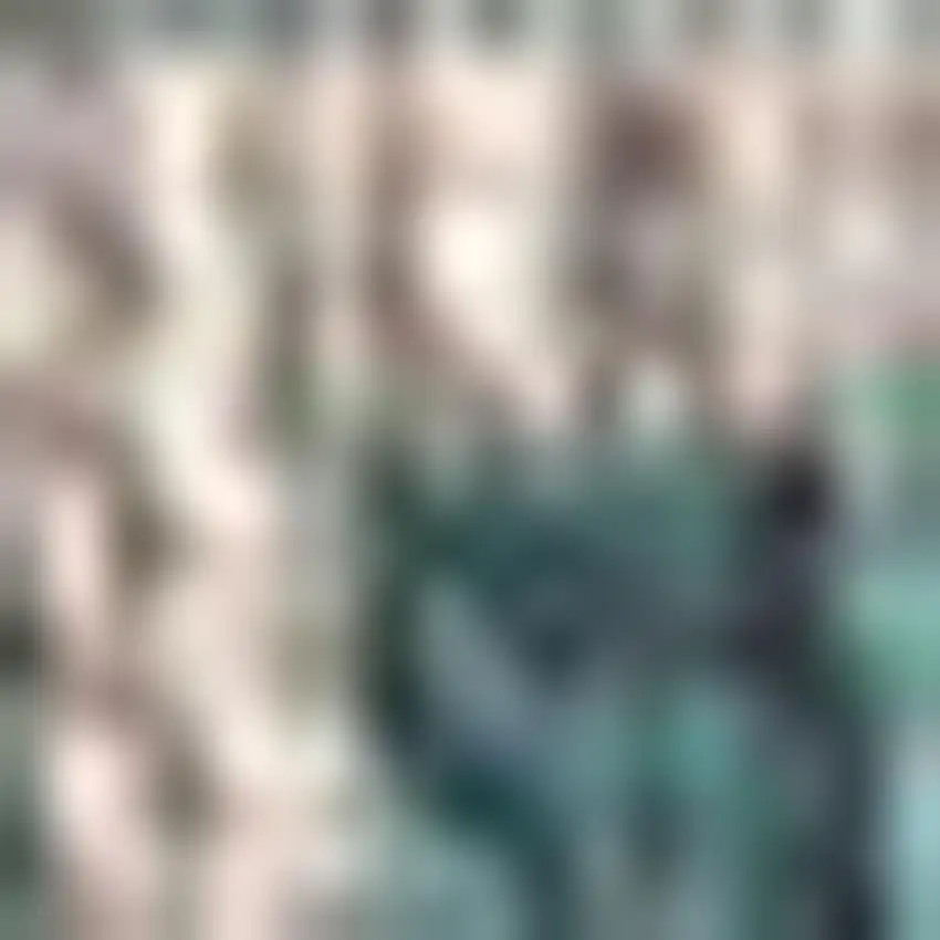 Teal Blue And Gray Medallion Indoor Outdoor Area Rug Photo 3