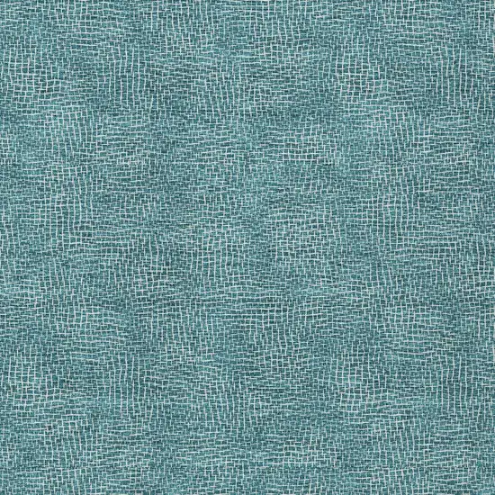 Teal Blue And Ivory Geometric Washable Indoor Outdoor Area Rug Photo 5