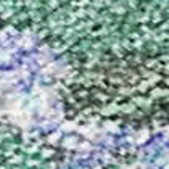 Teal Blue And Mint Green Abstract Washable Indoor Outdoor Area Rug Photo 4