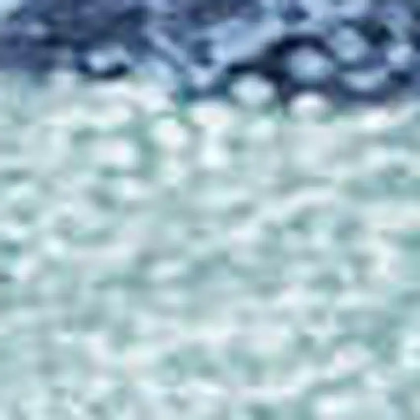 Teal Blue And Navy Blue Seashell Washable Indoor Outdoor Area Rug Photo 2