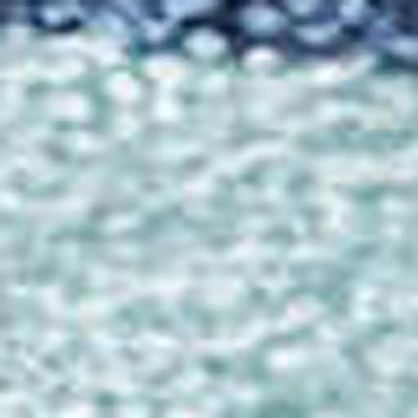 Teal Blue And Navy Blue Seashell Washable Indoor Outdoor Area Rug Photo 2