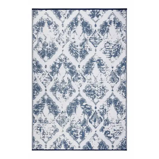 Teal Blue Indoor Outdoor Area Rug Photo 4