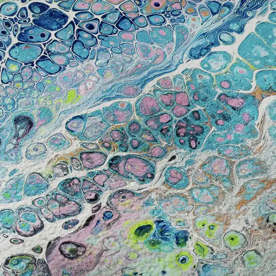 Teal Blue Ivory And Gold Abstract Washable Indoor Outdoor Area Rug Photo 5