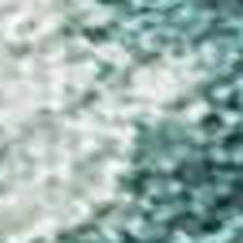 Teal Blue Ivory And Gold Abstract Washable Indoor Outdoor Area Rug Photo 2