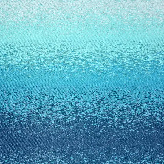 Teal Blue Machine Braided Distressed Area Rug With UV Protection Photo 8