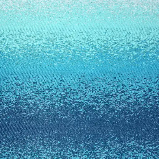 Teal Blue Machine Braided Distressed Area Rug With UV Protection Photo 9