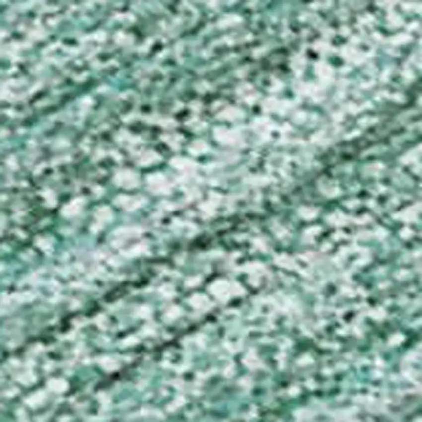 Teal Blue Silver And Gray Striped Washable Indoor Outdoor Area Rug Photo 2