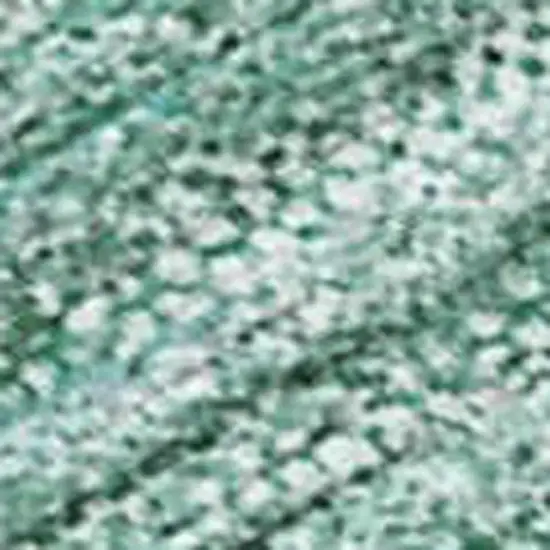 Teal Blue Silver And Gray Striped Washable Indoor Outdoor Area Rug Photo 2