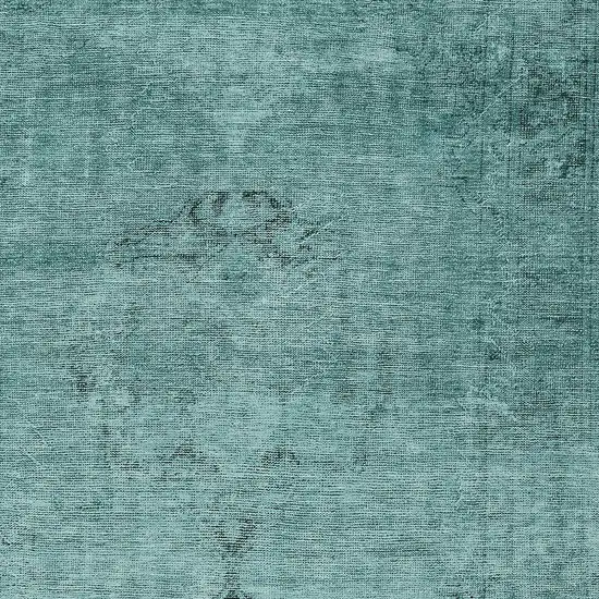 Teal Blue Turquoise And Charcoal Oriental Washable Indoor Outdoor Area Rug Photo 5