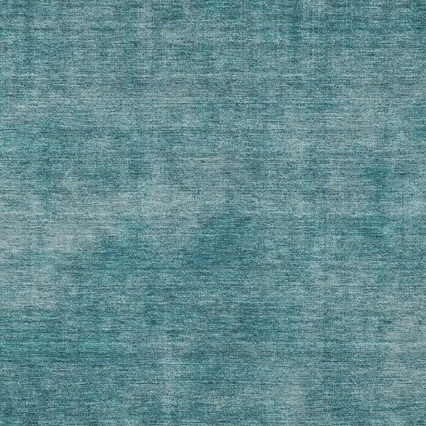 Teal Blue Washable Indoor Outdoor Area Rug Photo 5