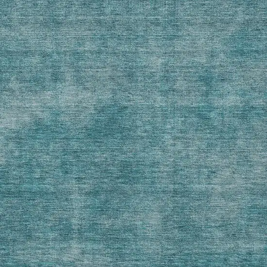 Teal Blue Washable Indoor Outdoor Area Rug Photo 5
