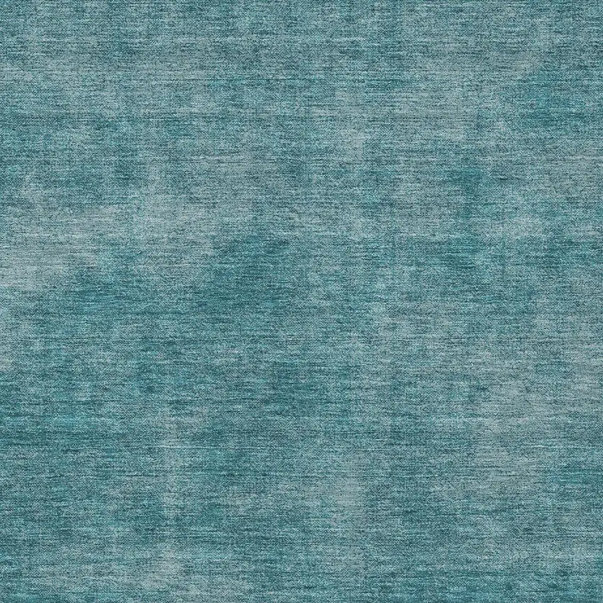 Teal Blue Washable Indoor Outdoor Area Rug Photo 5