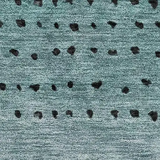 Teal Charcoal And Gray Abstract Washable Area Rug With UV Protection Photo 3