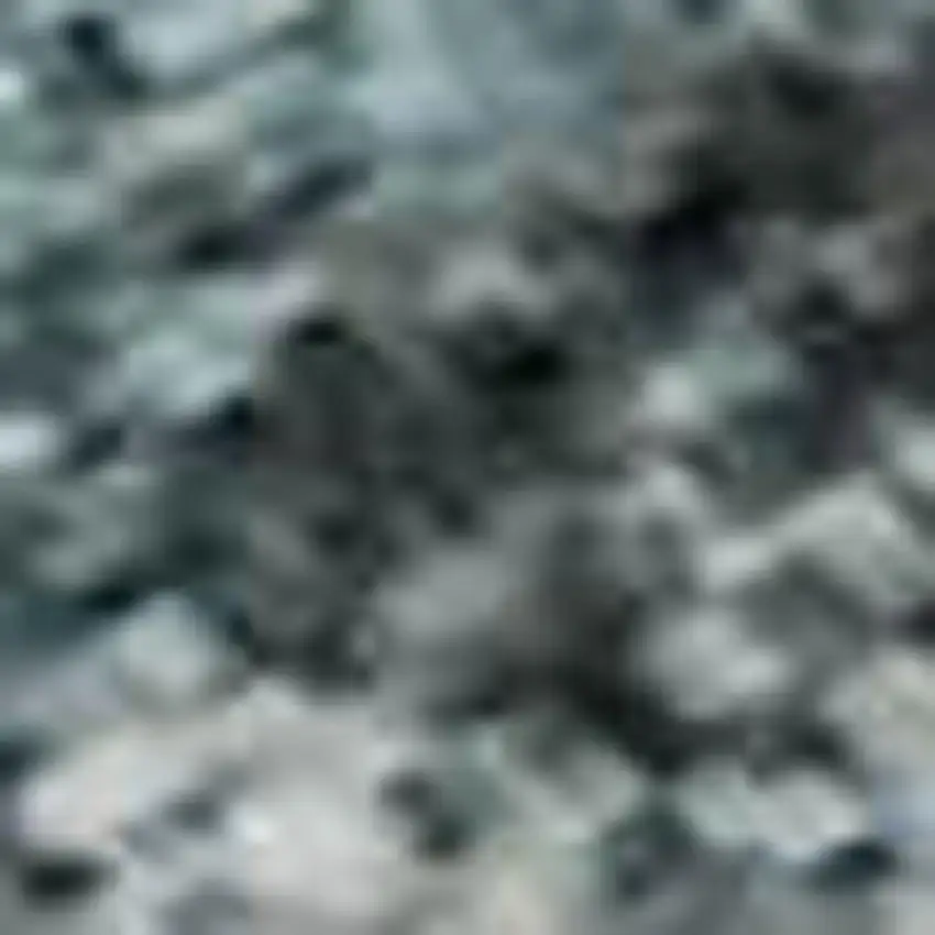 Teal Charcoal And Ivory Abstract Washable Area Rug With UV Protection Photo 1