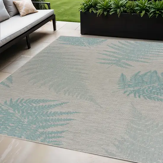 Gray Indoor Outdoor Area Rug Photo 2