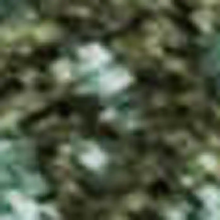 Teal Gold And Olive Green Abstract Washable Area Rug With UV Protection Photo 2