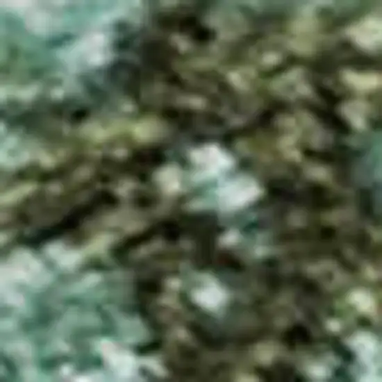 Teal Gold And Olive Green Abstract Washable Area Rug With UV Protection Photo 3