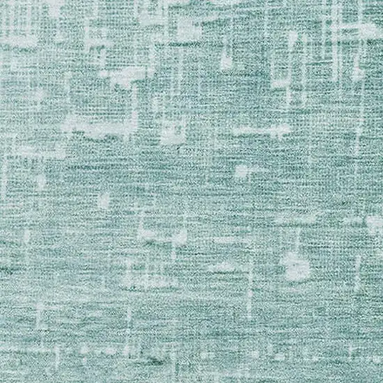 Teal Gray And Charcoal Ombre Washable Area Rug With UV Protection Photo 2