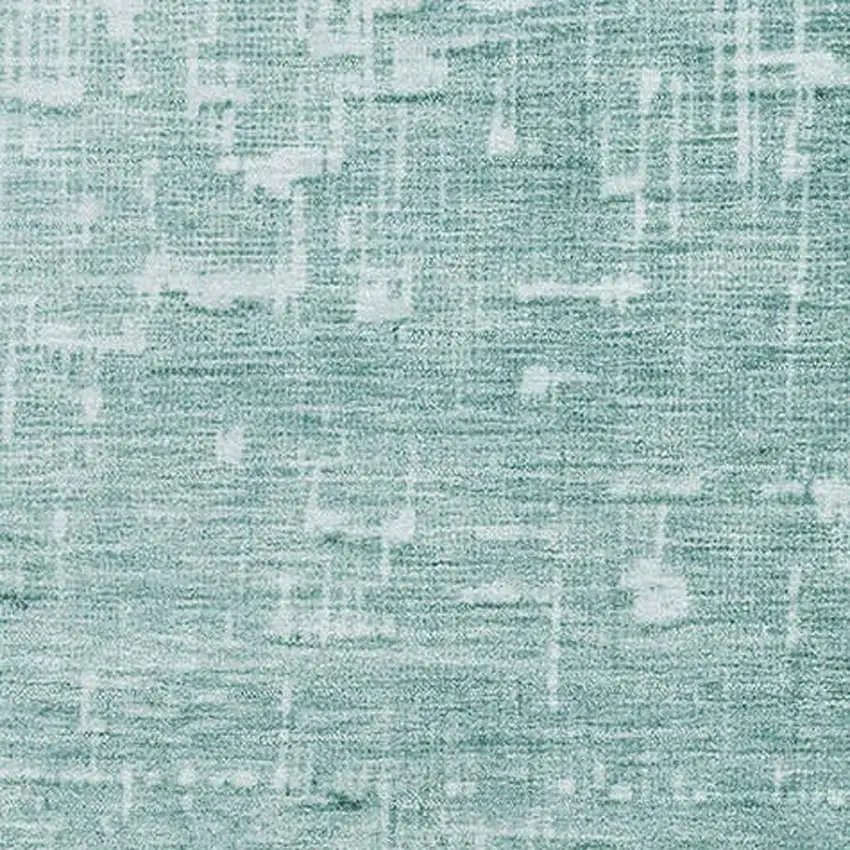 Teal Gray And Charcoal Ombre Washable Area Rug With UV Protection Photo 2