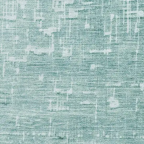 Teal Gray And Charcoal Ombre Washable Area Rug With UV Protection Photo 2