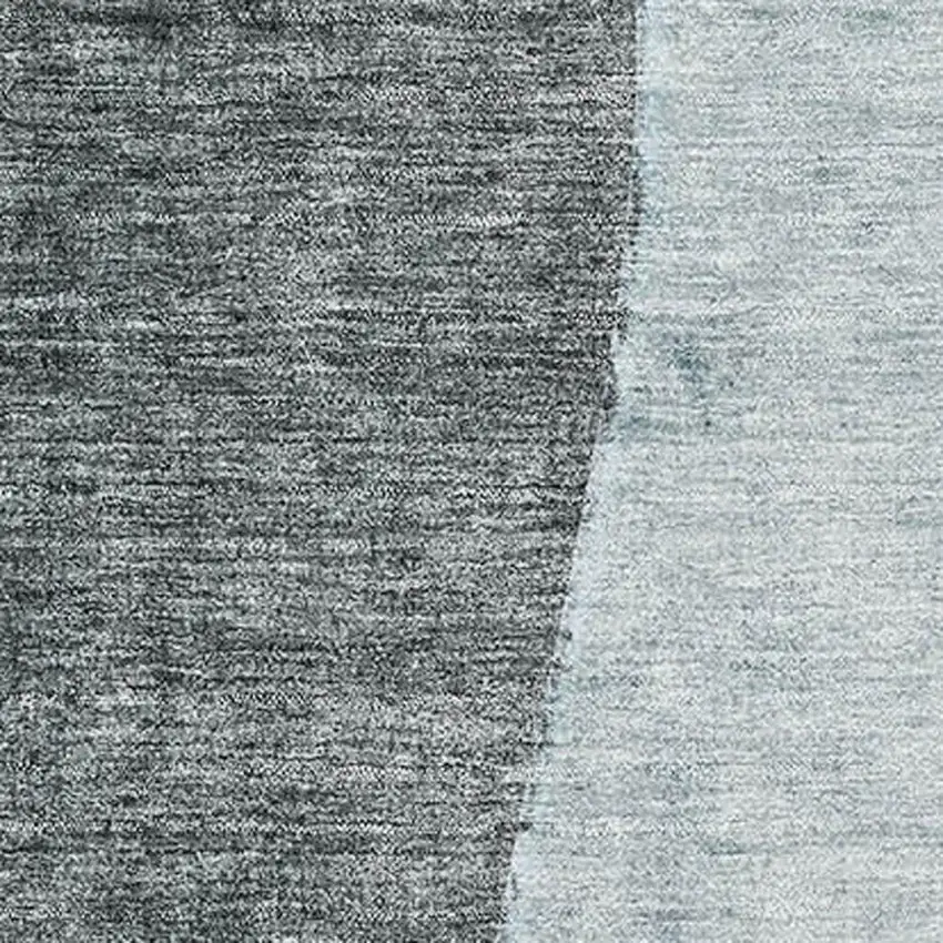 Teal Gray And Ivory Abstract Washable Area Rug With UV Protection Photo 5