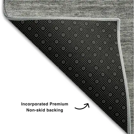 Teal Gray And Ivory Geometric Washable Area Rug With UV Protection Photo 8