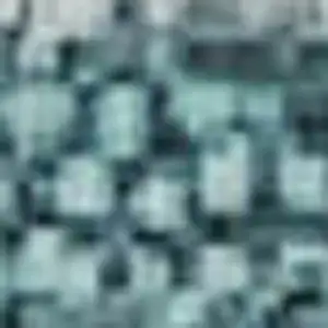 Photo of Teal Ivory And Gray Geometric Washable Area Rug With UV Protection