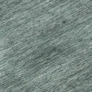 Photo of Teal Ivory And Gray Striped Washable Area Rug With UV Protection