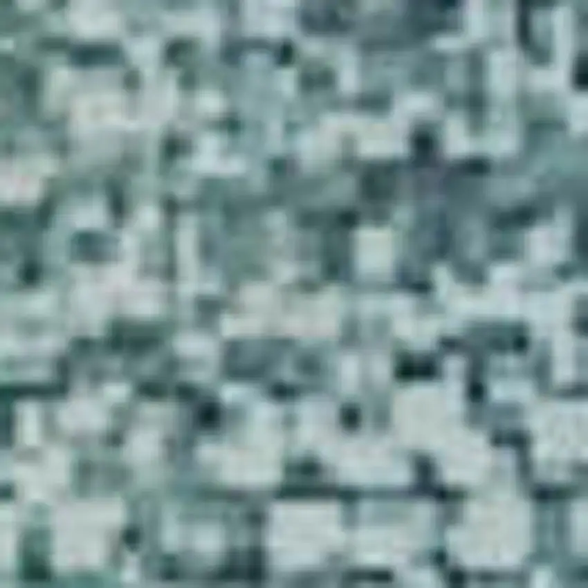 Teal Khaki And Ivory Abstract Washable Area Rug With UV Protection Photo 1