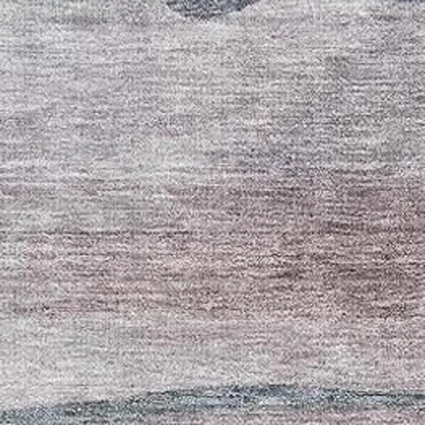 Teal Mauve And Ivory Floral Washable Area Rug With UV Protection Photo 4