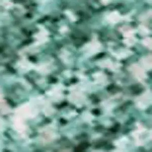 Photo of Teal Peach And Ivory Abstract Washable Area Rug With UV Protection