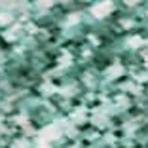 Photo of Teal Peach And Ivory Abstract Washable Area Rug With UV Protection