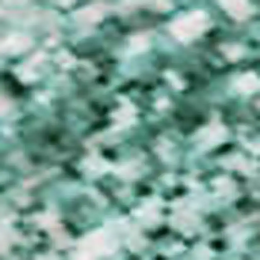 Teal Peach And Ivory Abstract Washable Area Rug With UV Protection Photo 1