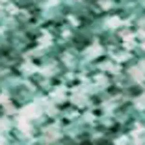 Photo of Teal Peach And Ivory Abstract Washable Area Rug With UV Protection