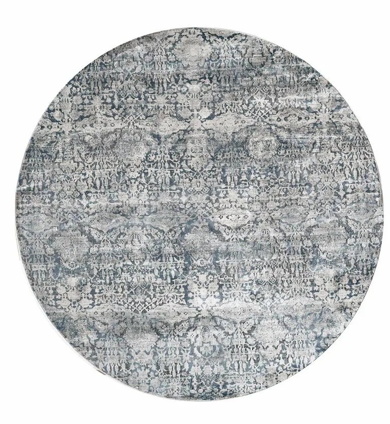 Teal Polyester or  Viscose Rug Photo 1