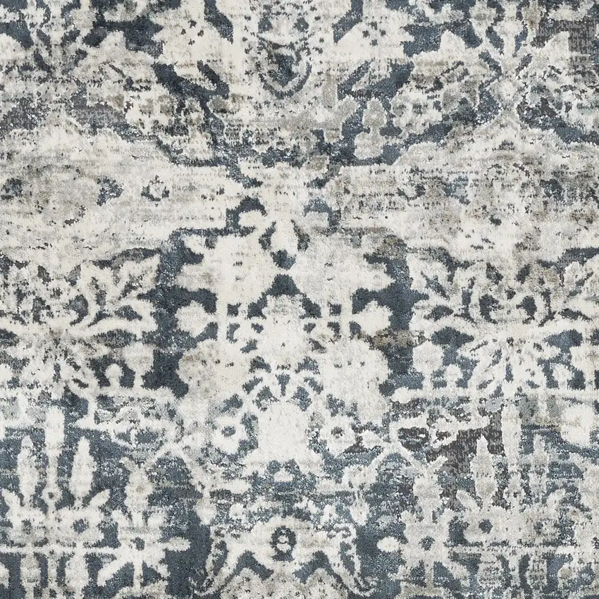 Teal Polyester Or  Viscose Rug Photo 8