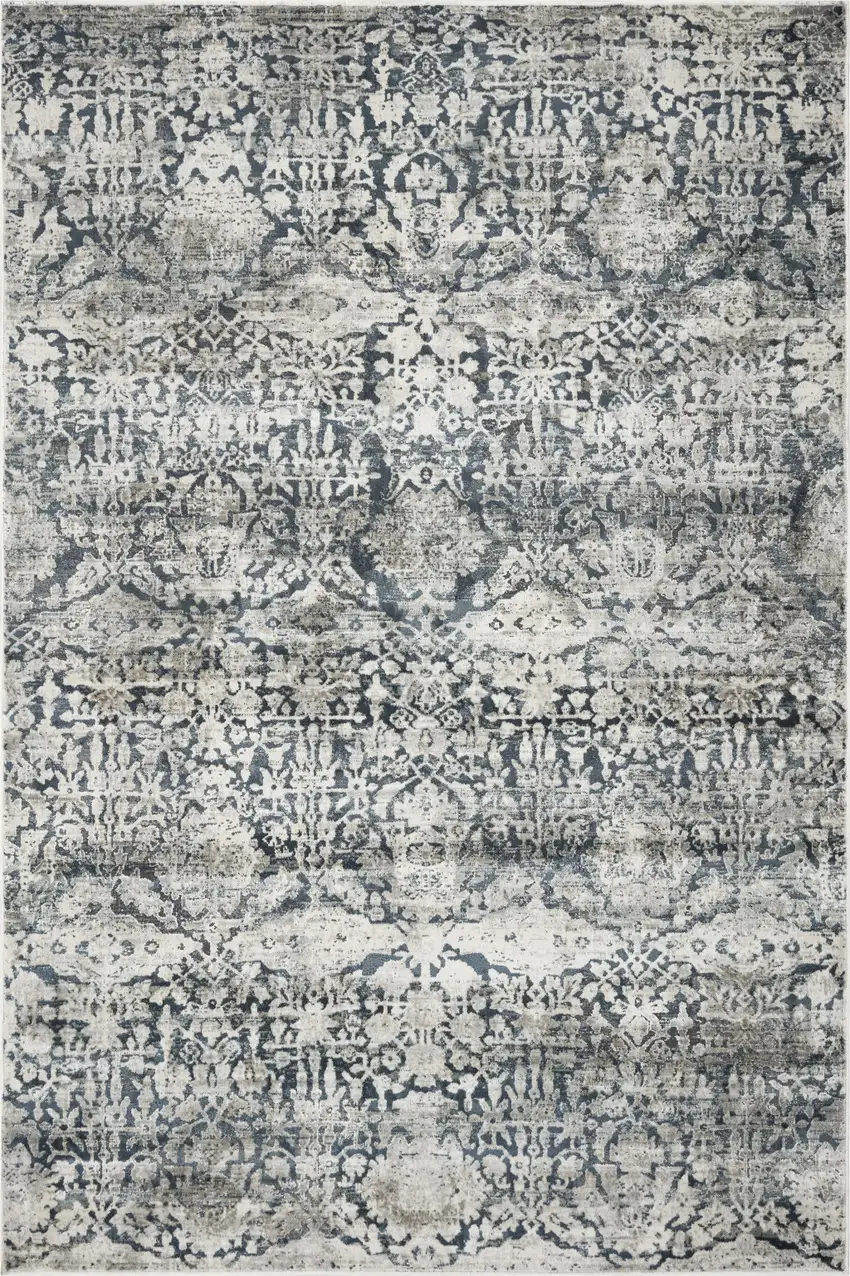 Teal Polyester Or  Viscose Rug Photo 4