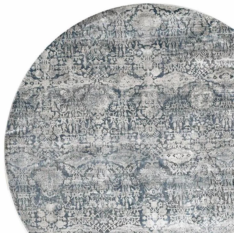 Teal Polyester or  Viscose Rug Photo 4