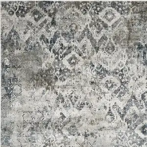 Photo of Teal Polyester or  Viscose Rug