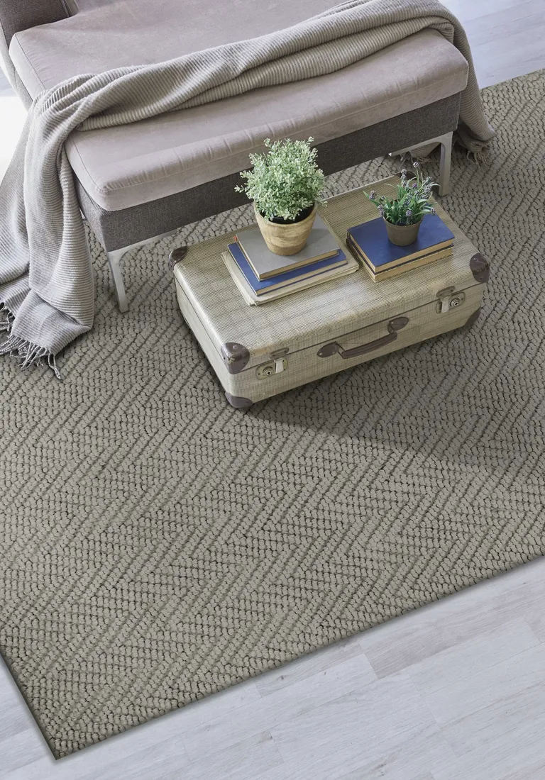 Teal Polyester or  Viscose Rug Photo 5