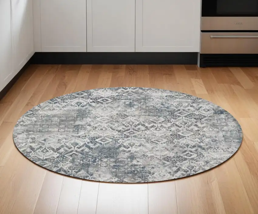 Teal Polyester Or  Viscose Rug Photo 1