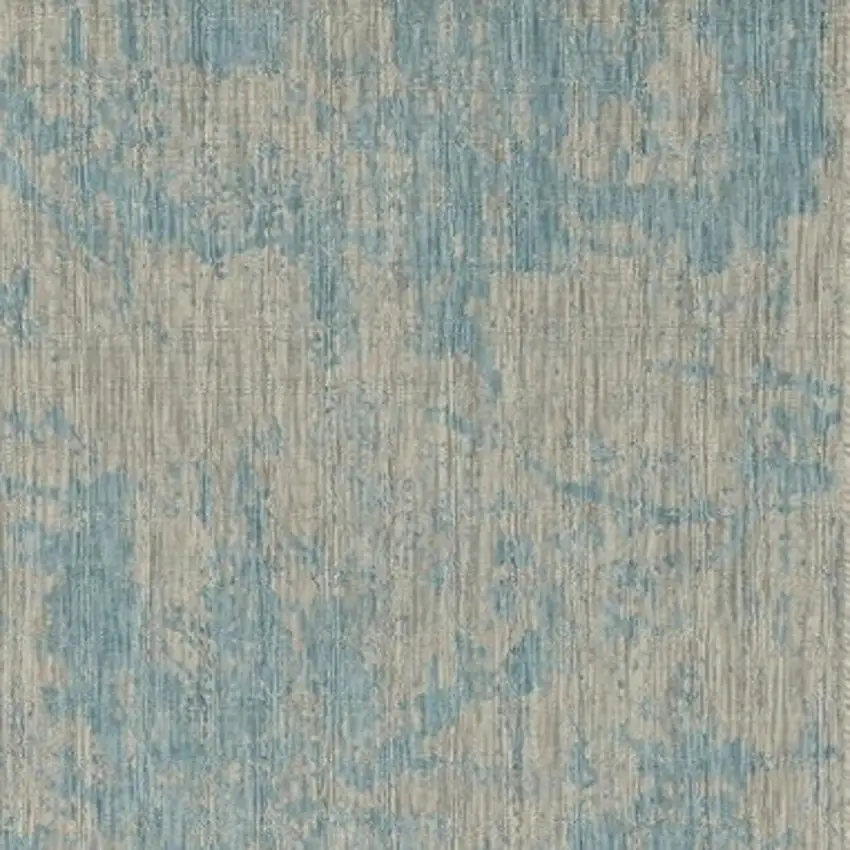 Green And Denim Blue Abstract Area Rug Photo 6