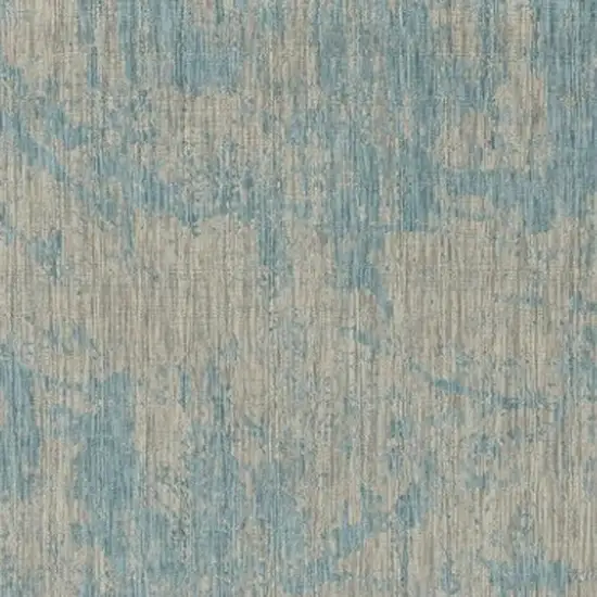 Green And Denim Blue Abstract Area Rug Photo 5