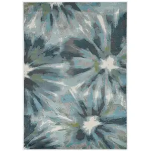 Photo of Teal Polypropylene Rug