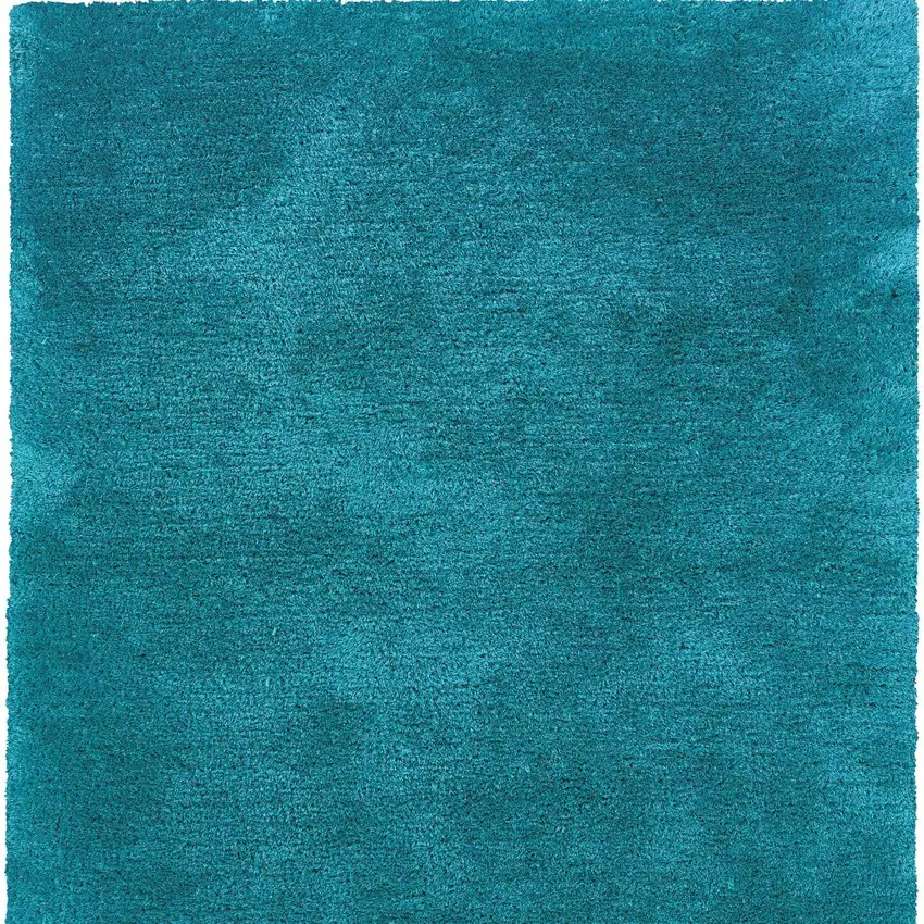 Teal Shag Hand Tufted Area Rug Photo 4